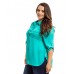 Green Lace Collar Pocket Shirt